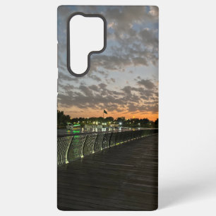 Sunset Boardwalk Phone Case - Evening Sky View