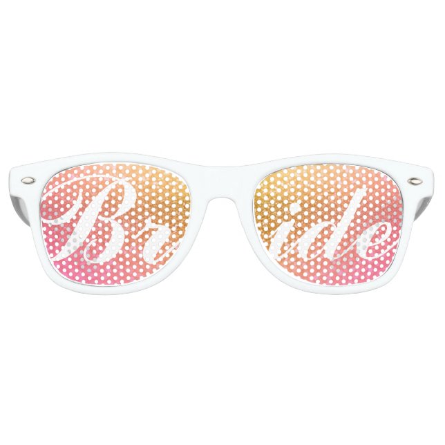 Sunset Bride Retro Sunglasses (Front)