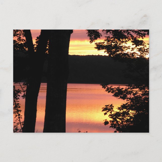 Sunset Bridgewater Nova Scotia POst Card (Front)