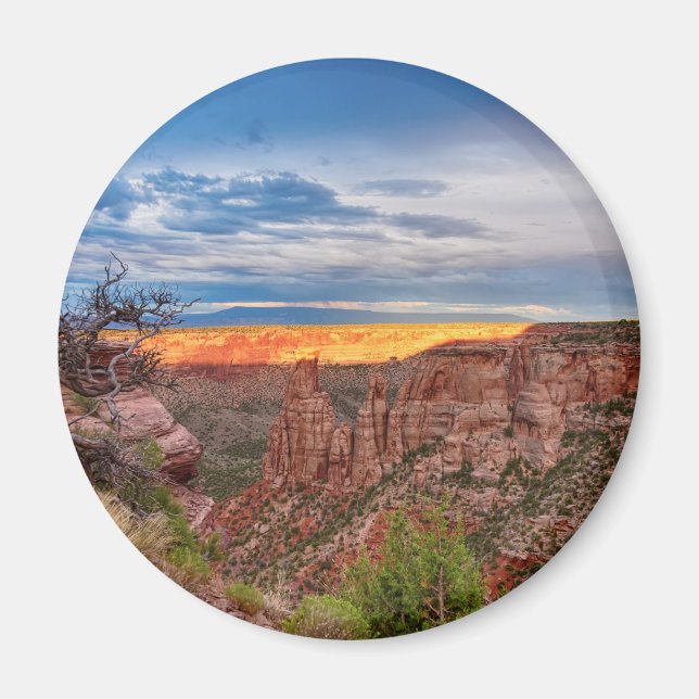 Sunset Burning Ridge Colorado National Monument Magnet (Front)