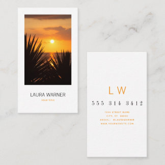 Sunset Business Card