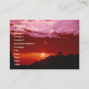 Sunset Business Card