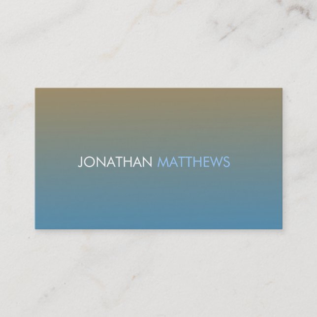 Sunset Business Card (Front)