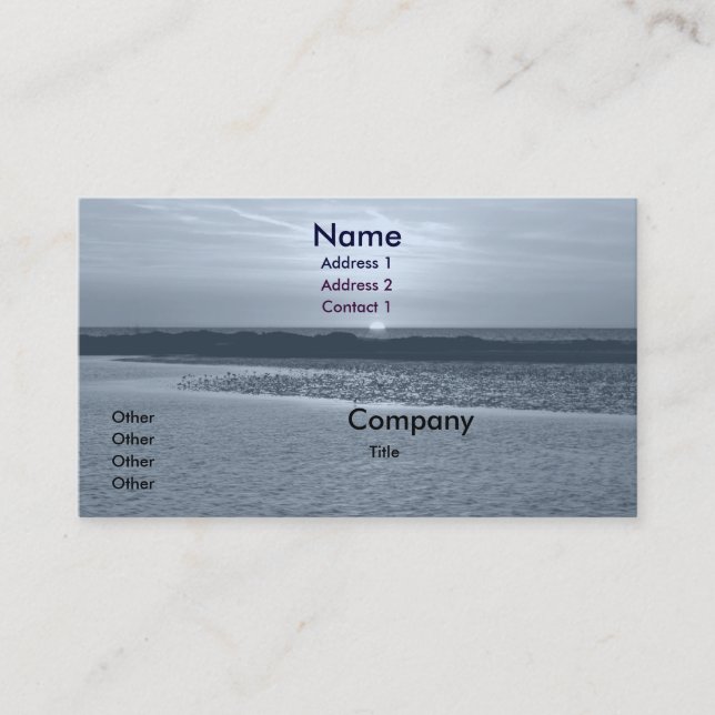 Sunset Business Card (Front)