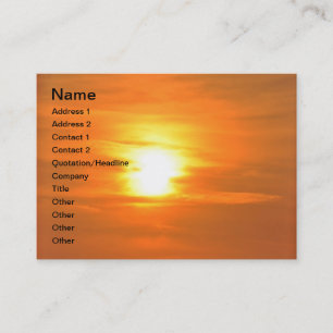 Sunset Business Card