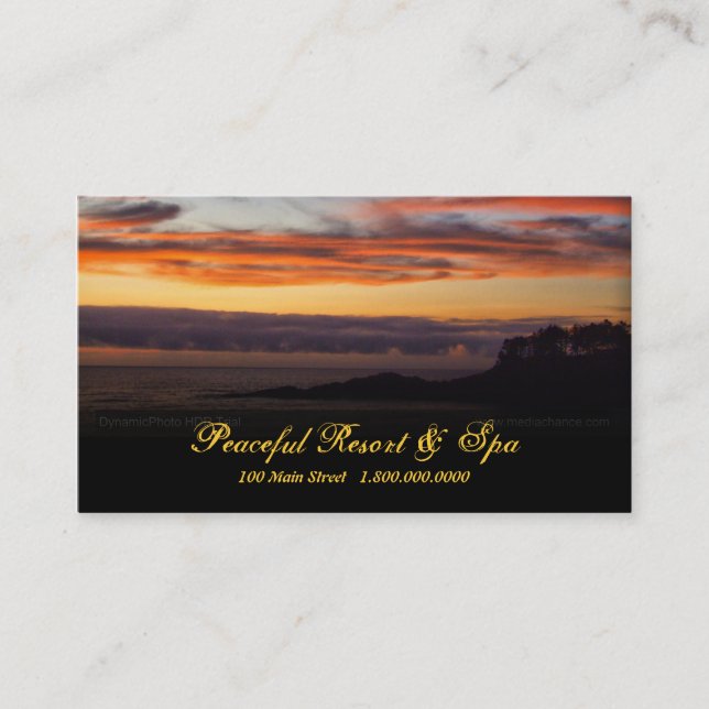 Sunset Business Card (Front)