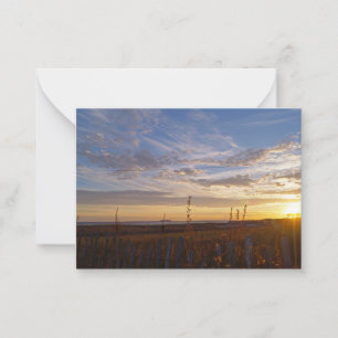 Sunset by the Beach Card