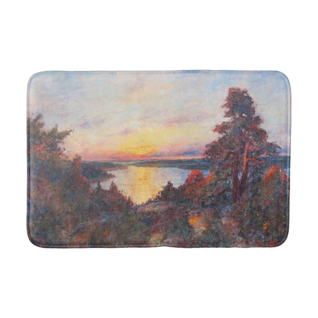 Sunset by the Coast (by Kimon Loghi) Bath Mat (Front)
