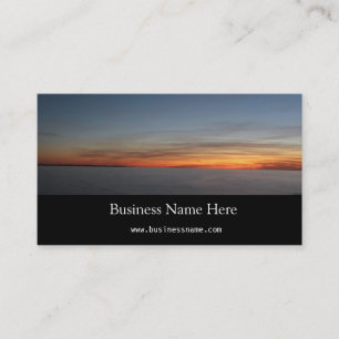 sunset by the lake, Kingston, Ontario,at twilight Business Card