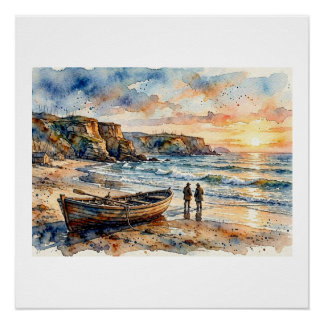 Sunset by the Sea, Poster
