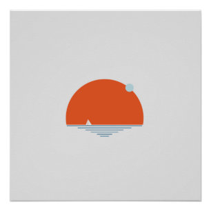 Sunset by the Sea Poster