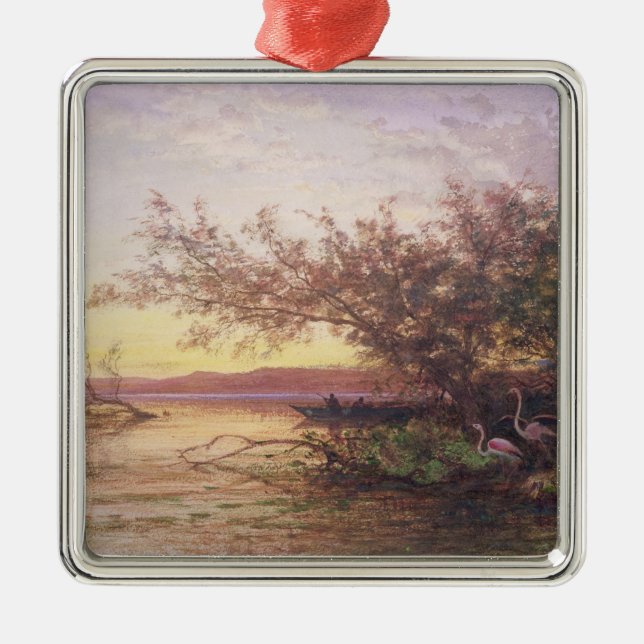 Sunset, Camargue Metal Tree Decoration (Front)