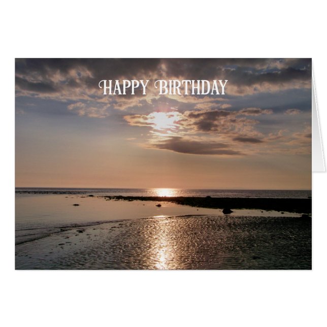 SUNSET card (Front Horizontal)