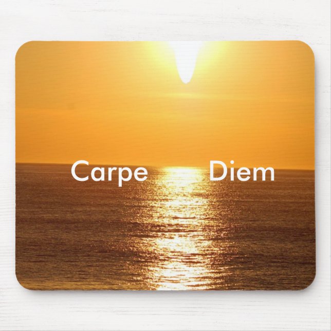 Sunset, Carpe Diem - Customised Mouse Pad (Front)