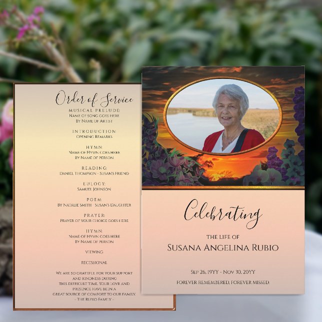Sunset Celebration of Life Order of Service 2584 Programme (Creator Uploaded)