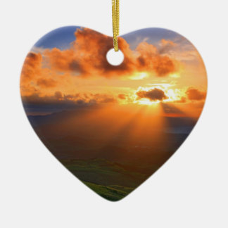 Sunset Ceramic Tree Decoration