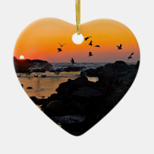 Sunset  ceramic tree decoration