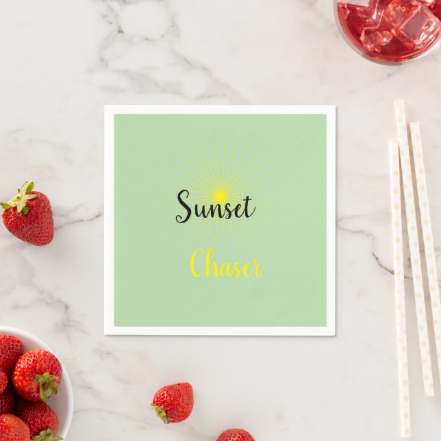 Sunset Chaser Napkin Cocktail (Insitu)