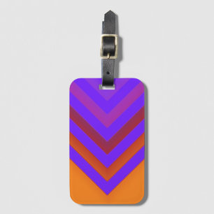 Sunset Chevron Luggage Tag