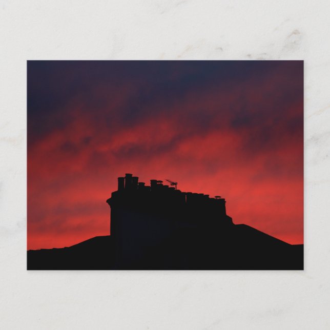 Sunset chimneys postcard (Front)