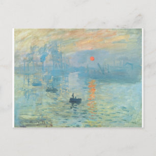 Sunset - Claude Monet Postcard