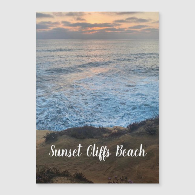 Sunset Cliffs Beach Magnet (Front)