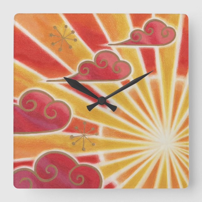 Sunset clock square (Front)