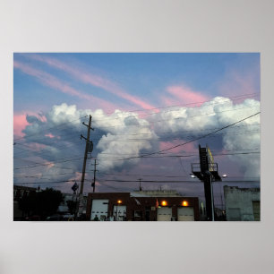 Sunset Cloud Formations Photo Poster