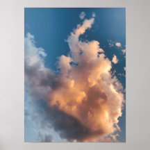 Sunset cloud in a blue sky