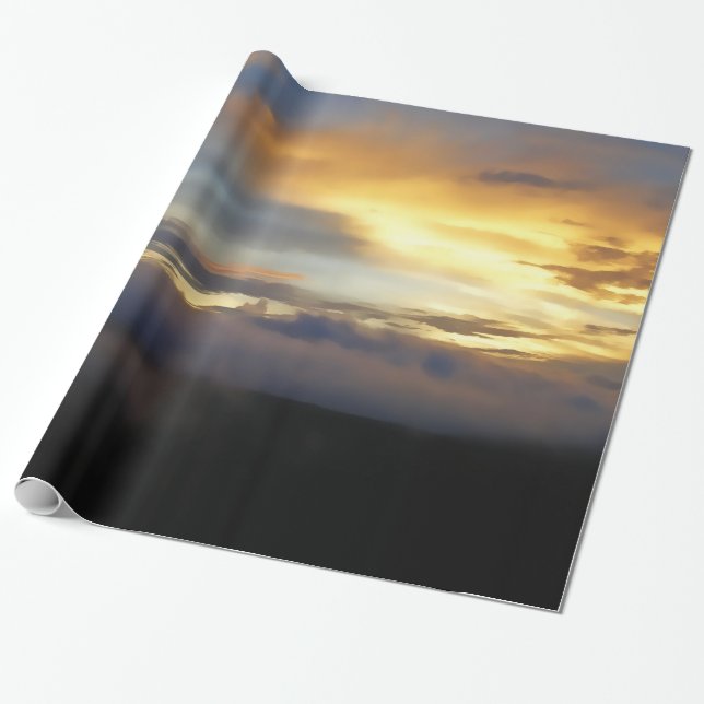 Sunset clouds at God's Window Wrapping Paper (Unrolled)