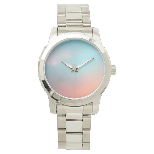 Sunset Clouds Ethereal Wrist Watch (Front)
