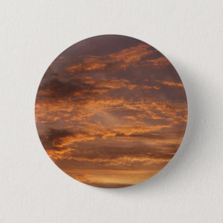 Sunset Clouds I Colourful Sky Photography 6 Cm Round Badge