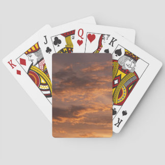 Sunset Clouds I Colourful Sky Photography Playing Cards
