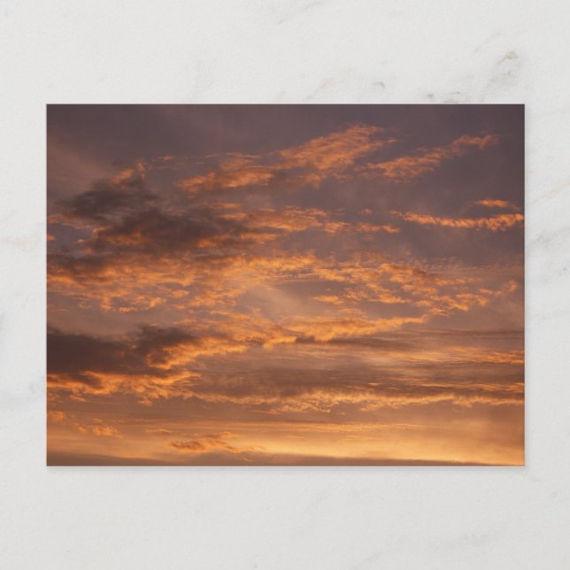 Sunset Clouds I Colourful Sky Photography Postcard (Front)