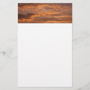 Sunset Clouds I Colourful Sky Photography Stationery