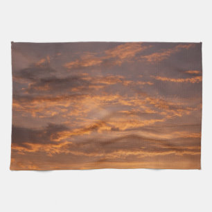 Sunset Clouds I Colourful Sky Photography Tea Towel