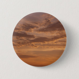 Sunset Clouds II Pastel Abstract Nature 6 Cm Round Badge