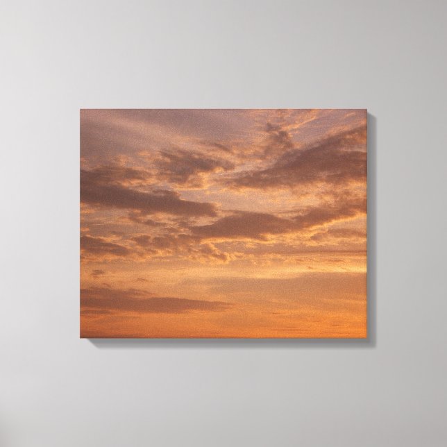Sunset Clouds II Pastel Abstract Nature Canvas Print (Front)