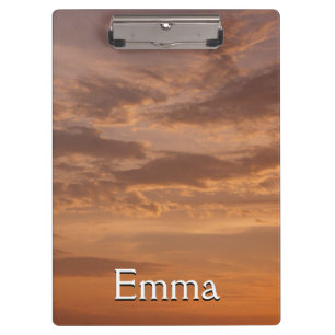 Sunset Clouds II Pastel Abstract Nature Clipboard