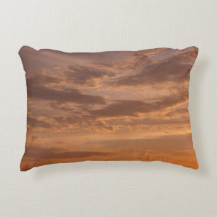 Sunset Clouds II Pastel Abstract Nature Decorative Cushion