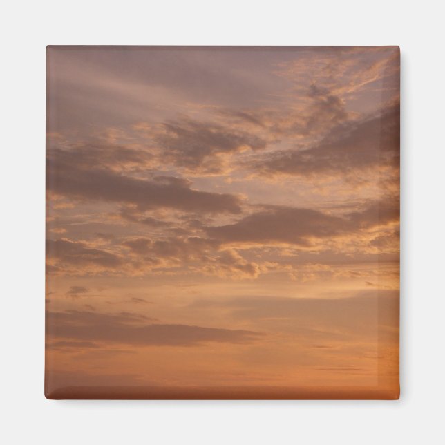 Sunset Clouds II Pastel Abstract Nature Magnet (Front)