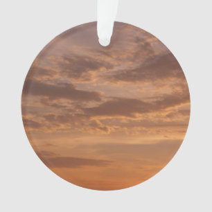 Sunset Clouds II Pastel Abstract Nature Ornament