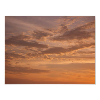 Sunset Clouds II Pastel Abstract Nature Photo Print
