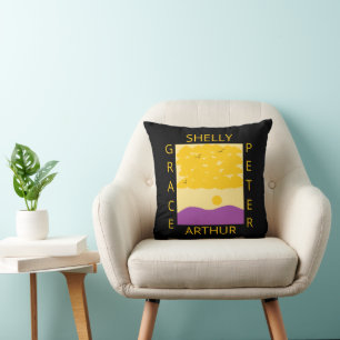 Sunset Clouds o' Purple Hills: Family Cushion