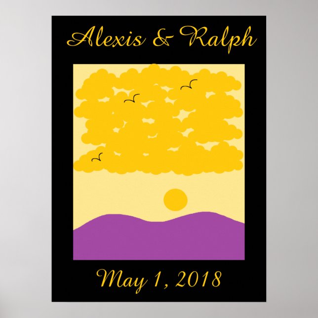 Sunset Clouds o' Purple Hills Poster (Front)