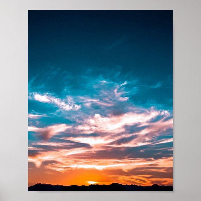 Sunset clouds poster (Front)