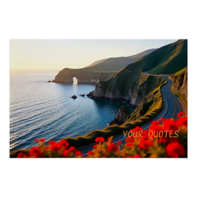 Sunset Coastal Landscape– Dramatic Nature Wall Art (Front)