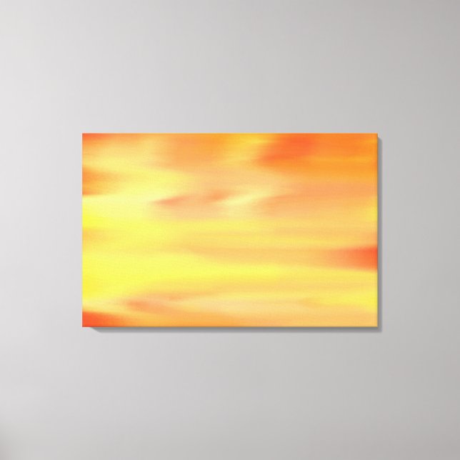 SUNSET COLORFUL PAINTING ART CANVAS PRINT (Front)