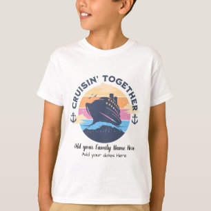 Sunset Colours Family Cruise   PERSONALIZE T-Shirt