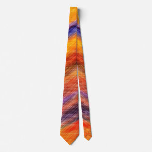 Sunset Colours Neck Tie Abstract